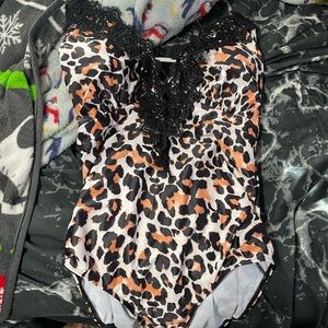 One Piece Leopard Swimsuit